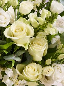 John Lewis Classic White Hand Tied Bouquet - view 2, Blue Royal