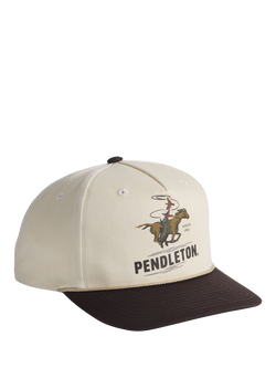 Pendleton Cotton Novelty Snapback Baseball Cap, Cowboy Ivory, Cowboy Ivory