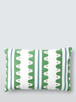 Scion Oakham Embroidery Cushion, Forest Green