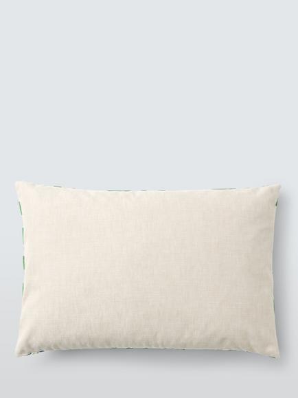 Scion Oakham Embroidery Cushion - view 2, Forest Green