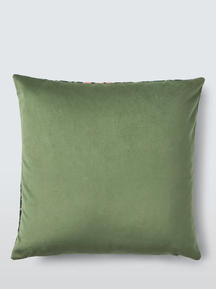 Morris & Co. Daisy & Oak Cushion, Forest Green - view 2, Forest Green