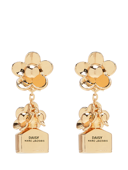 Marc Jacobs Daisy Fragrance Drop Earrings, Gold, Gold