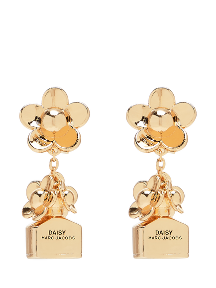 Marc Jacobs Daisy Fragrance Drop Earrings, Gold, Gold