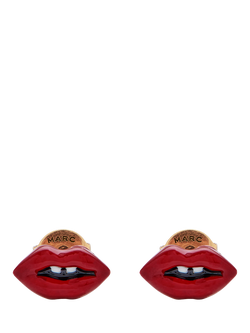 Marc Jacobs Lip Stud Earrings, Gold/Red - view 2, Gold/Red