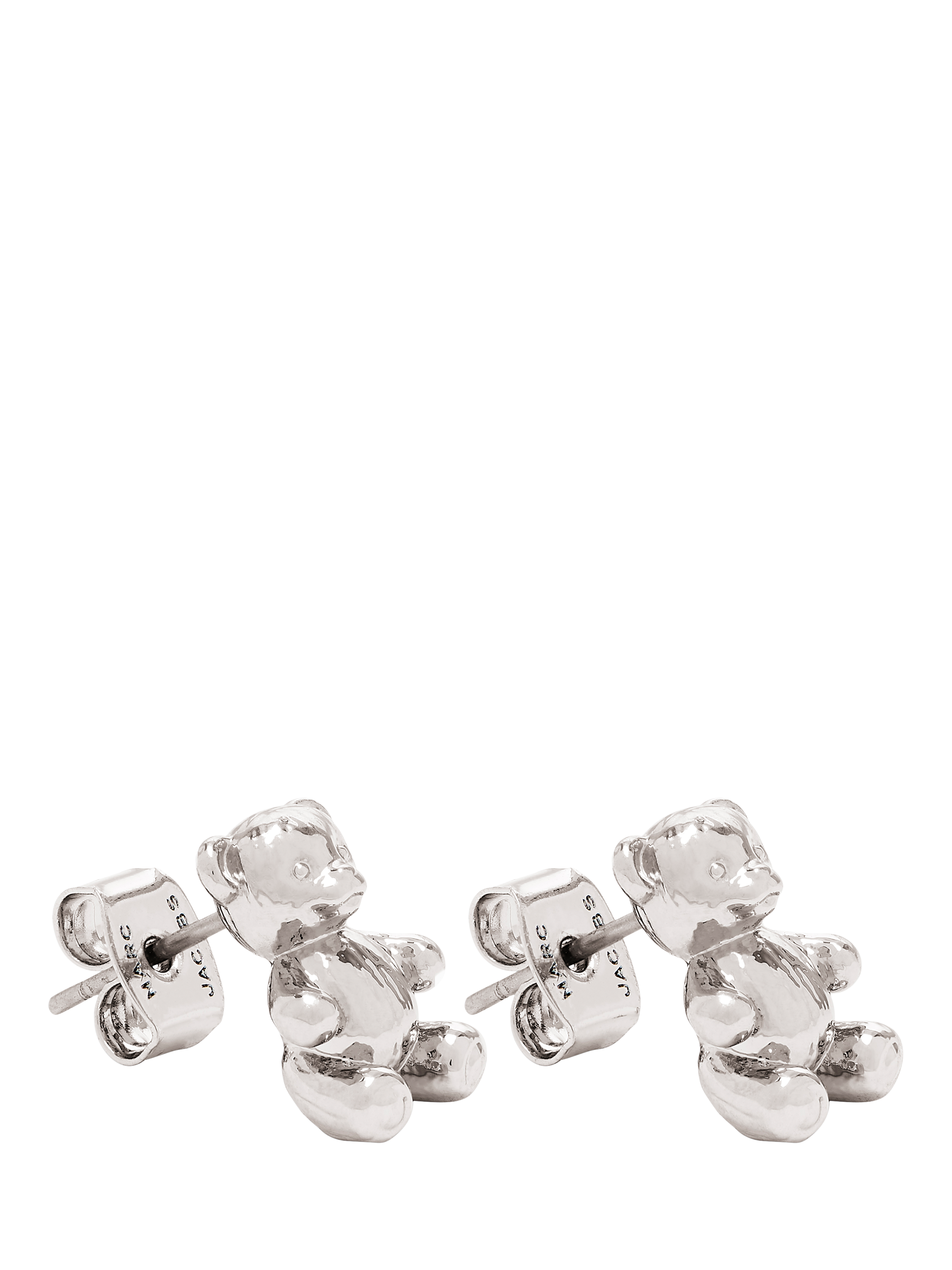 Product image 2 of 2, which shows Marc Jacobs Bear Stud Earrings, Light Antique Silver