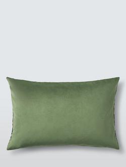 Morris & Co. Meda Iris Cushion, Forest Green - view 2, Forest Green