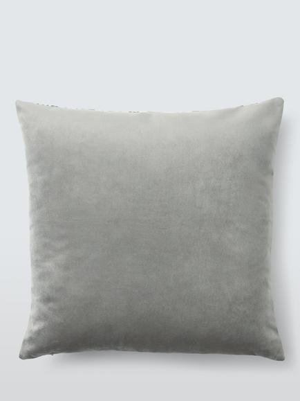 Morris & Co. Persian Tulip Cushion, Teal - view 2, Teal
