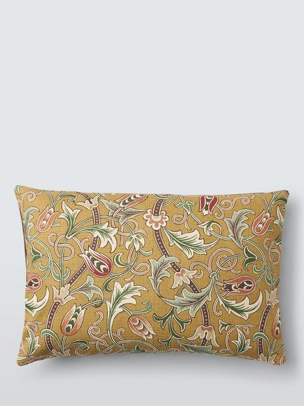 Morris & Co. Scrolling Tulip Cushion, Gold