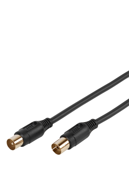Vivanco Coaxial Aerial Cable, 90dB, 1.5m, Black, Black