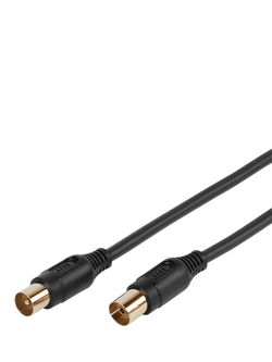 Vivanco Coaxial Aerial Cable, 90dB, 5m, Black, Black