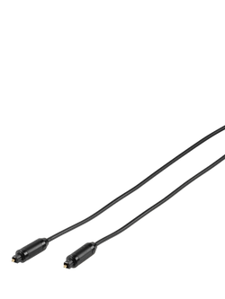 Vivanco Fibre Optic Cable, 1m, Black, Black