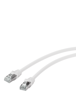 Vivanco Cat 7 Network Ethernet Cable, 2m, White, White
