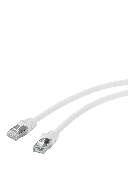Vivanco Cat 7 Network Ethernet Cable, 2m, White, White
