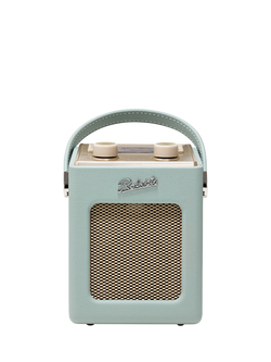 Roberts Revival Mini DAB/DAB+/FM Bluetooth Portable Digital Alarm Clock Radio, Duck Egg
