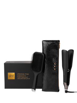 ghd Chronos Max Hair Straighteners Gift Set, Black, Black
