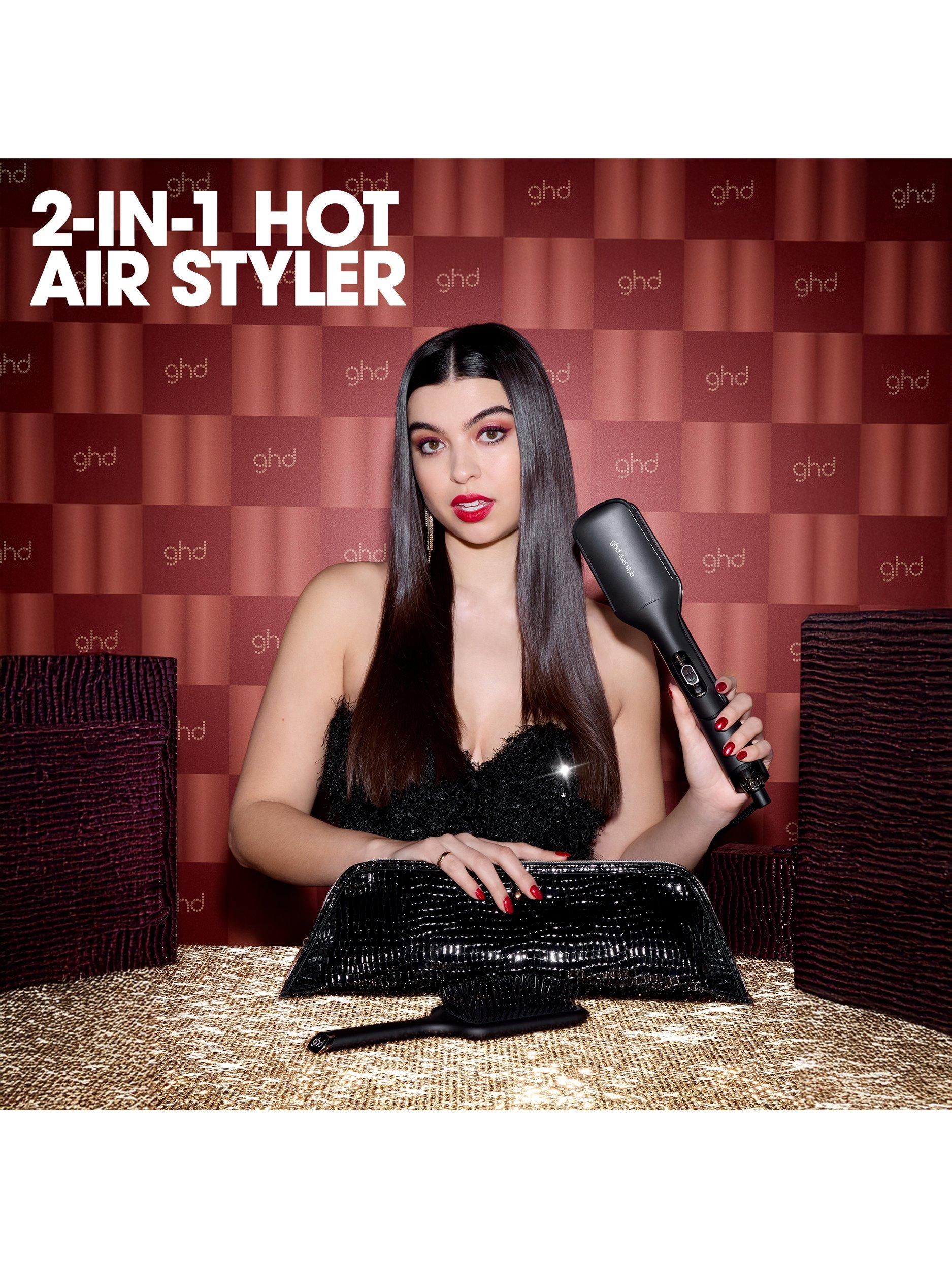 Product image 5 of 7, which shows ghd Duet Style Hair Styler Gift Set, Black