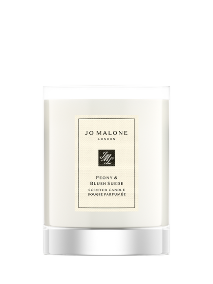 Jo Malone London Peony & Blush Suede Travel Candle, 65g, 