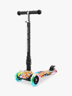 BOLDCUBE Big 3-Wheel Foldable Scooter, Street Graffiti, Street Graffiti