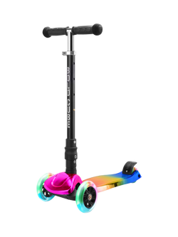 BOLDCUBE Big 3-Wheel Foldable Scooter, Candy Floss, Candy Floss