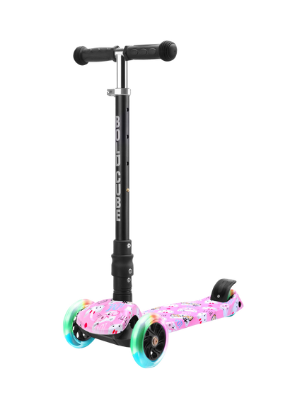 BOLDCUBE Big 3-Wheel Foldable Scooter, Cat Love, Cat Love