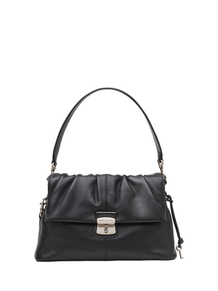 Marc Jacobs Cristina Leather Messenger Bag, Black, Black