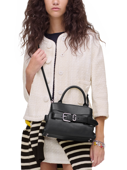 Marc Jacobs Dakota Small Leather Satchel Bag - view 2, Black