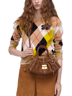 Marc Jacobs Suede Cristina Satchel Bag - view 2, Copper