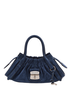 Marc Jacobs Suede Cristina Satchel Bag, Navy