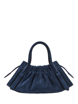 Marc Jacobs Suede Cristina Satchel Bag - view 2, Navy