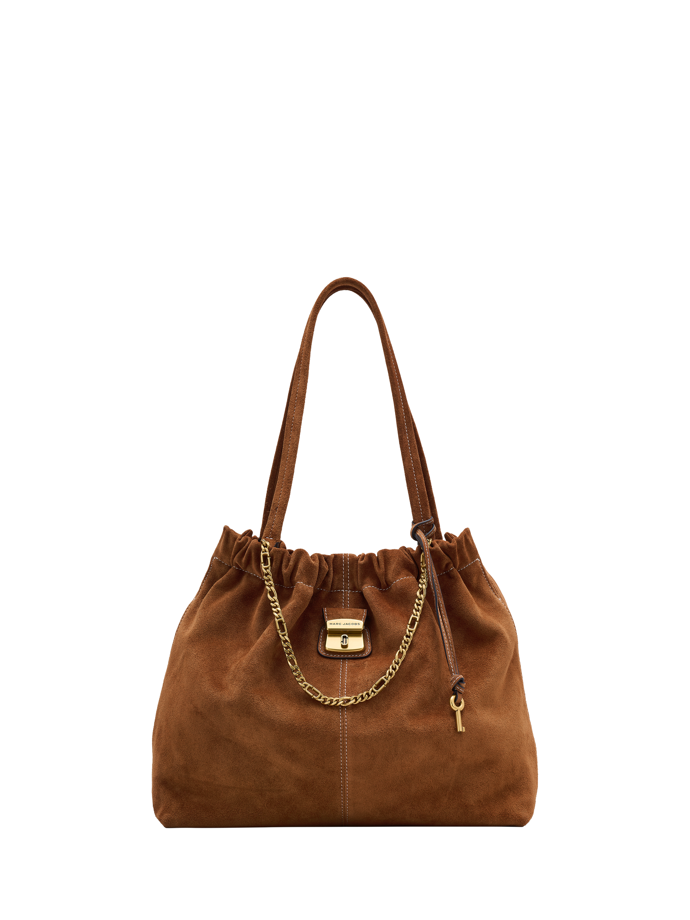 Product image 1 of 3, which shows Marc Jacobs Suede Cristina Tote Bag, Copper
