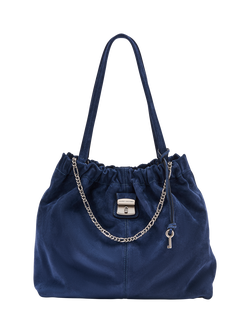 Marc Jacobs Suede Cristina Tote Bag, Navy