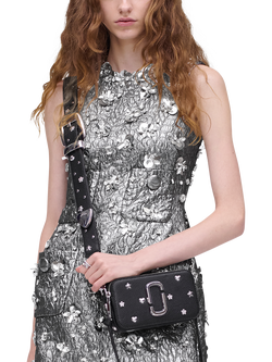 Marc Jacobs Mini Icon Stud Snapshot Crossbody Bag, Black Multi - view 2, Black Multi