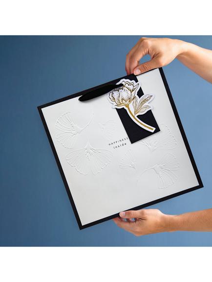 Hall & Co Memento Luxe Gift Bag, White&black - view 2, White&black