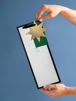 Hall & Co Memento Luxe Bottle Gift Bag, White&black - view 2, White&black