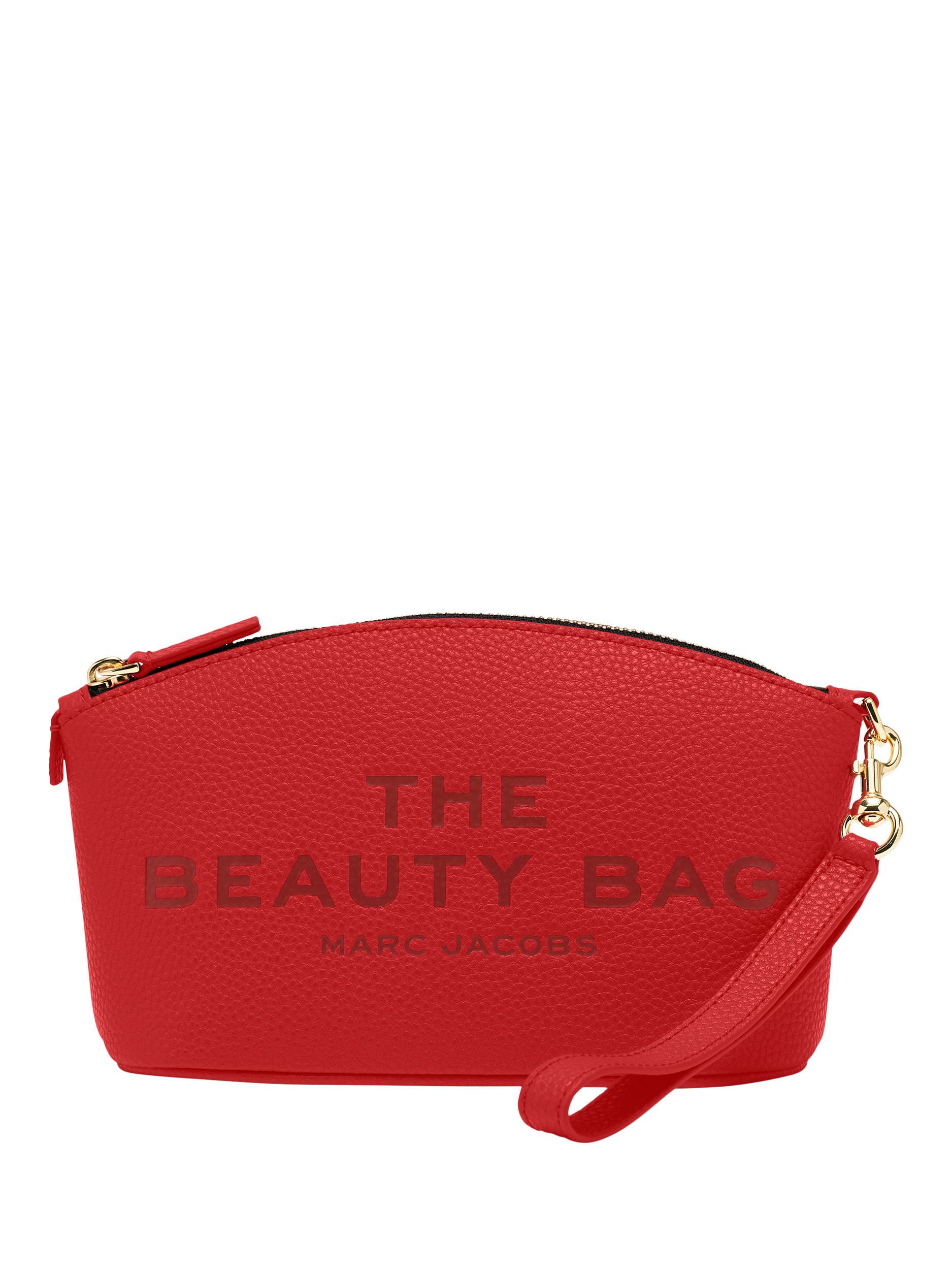 Product image 1 of 3, which shows Marc Jacobs Leather The Beauty Bag, True Red