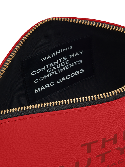 Marc Jacobs Leather The Beauty Bag - view 2, True Red