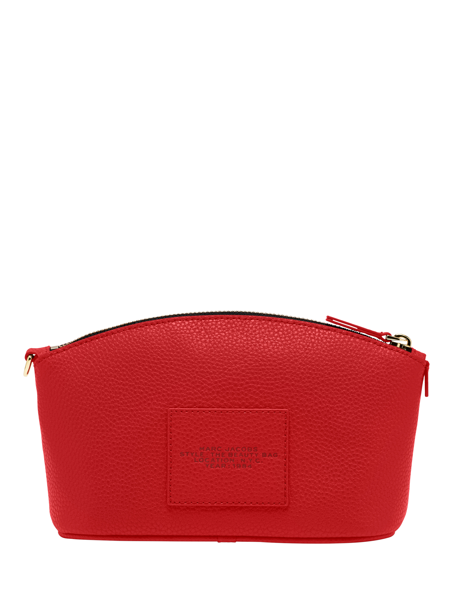 Product image 3 of 3, which shows Marc Jacobs Leather The Beauty Bag, True Red