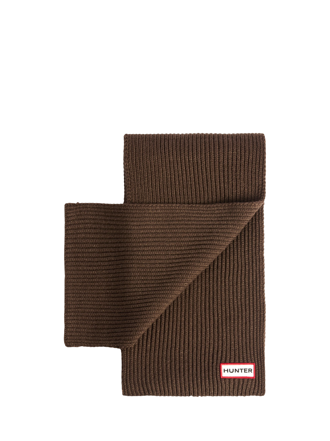 Product image 2 of 2, which shows Hunter Ribbed Beanie & Scarf Gift Set, Chocolate Brown