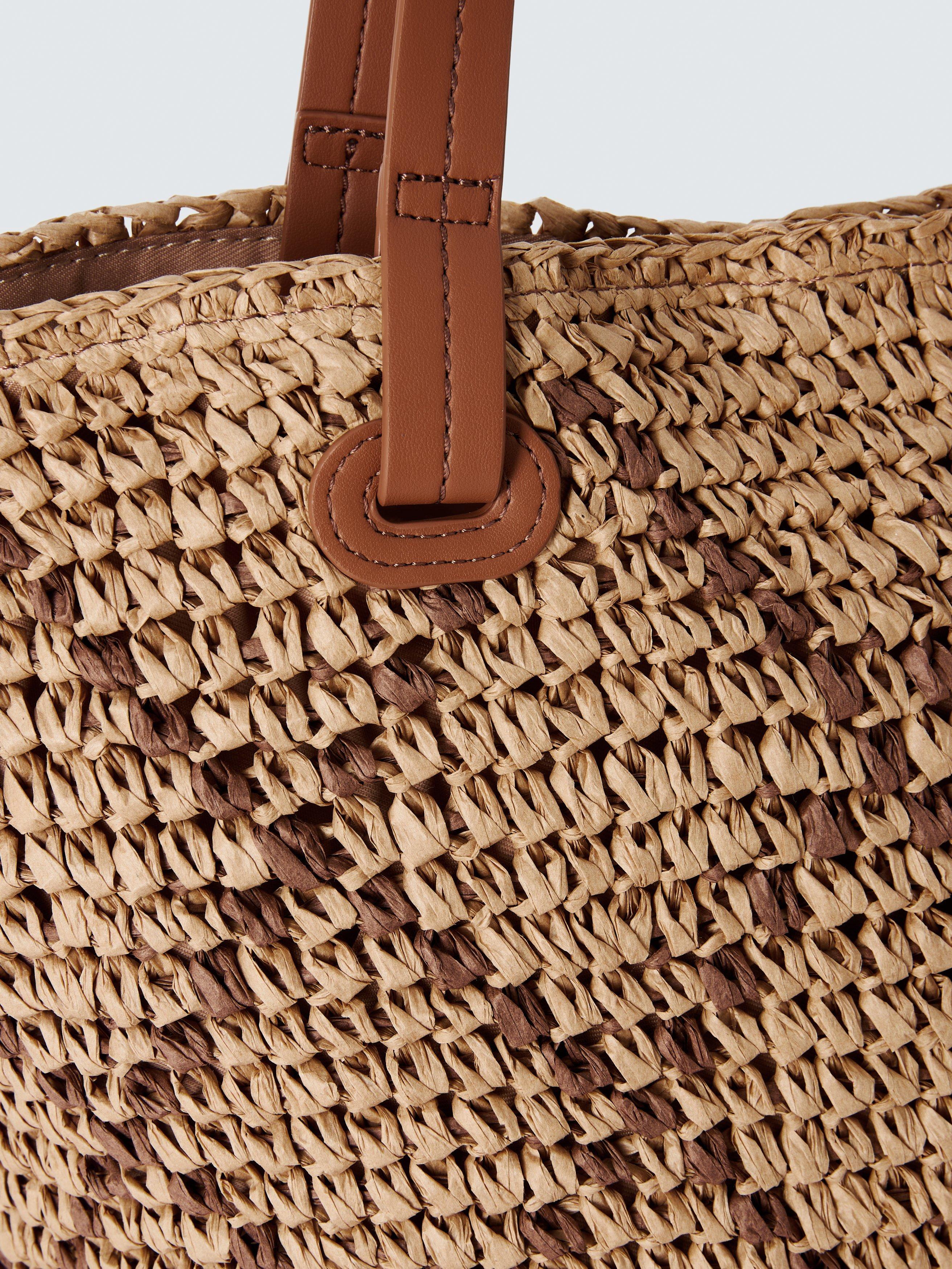 Product image 5 of 6, which shows John Lewis Raffia Shopper Bag, Natural