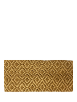 John Lewis Diamond Embossed Door Mat, Natural, Natural