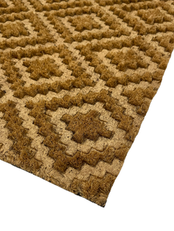 John Lewis Diamond Embossed Door Mat, Natural - view 2, Natural