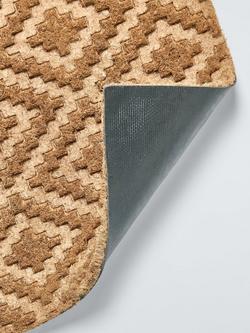 John Lewis Diamond Embossed Door Mat, Natural - view 2, Natural