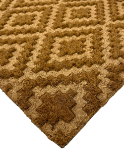 John Lewis Diamond Embossed Door Mat, Natural - view 2, Natural