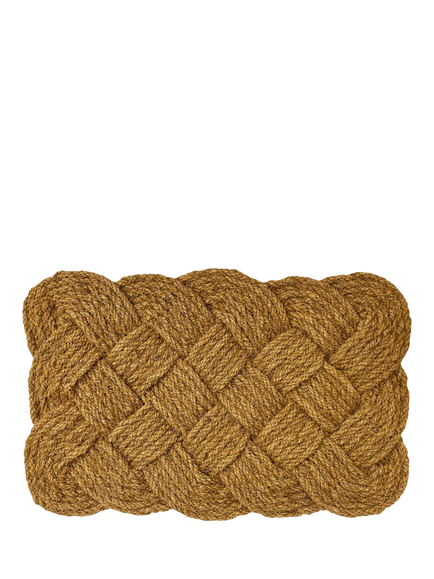 John Lewis Woven Knot Door Mat, Natural, Natural