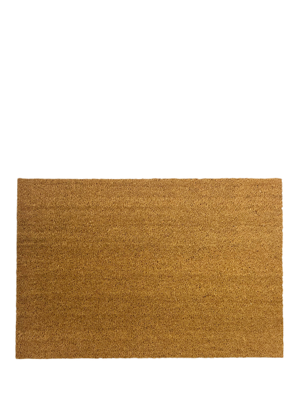 John Lewis Plain Coir Door Mat, Natural, Natural
