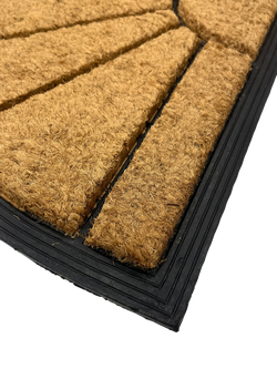John Lewis Sunburst Door Mat, Natural - view 2, Natural