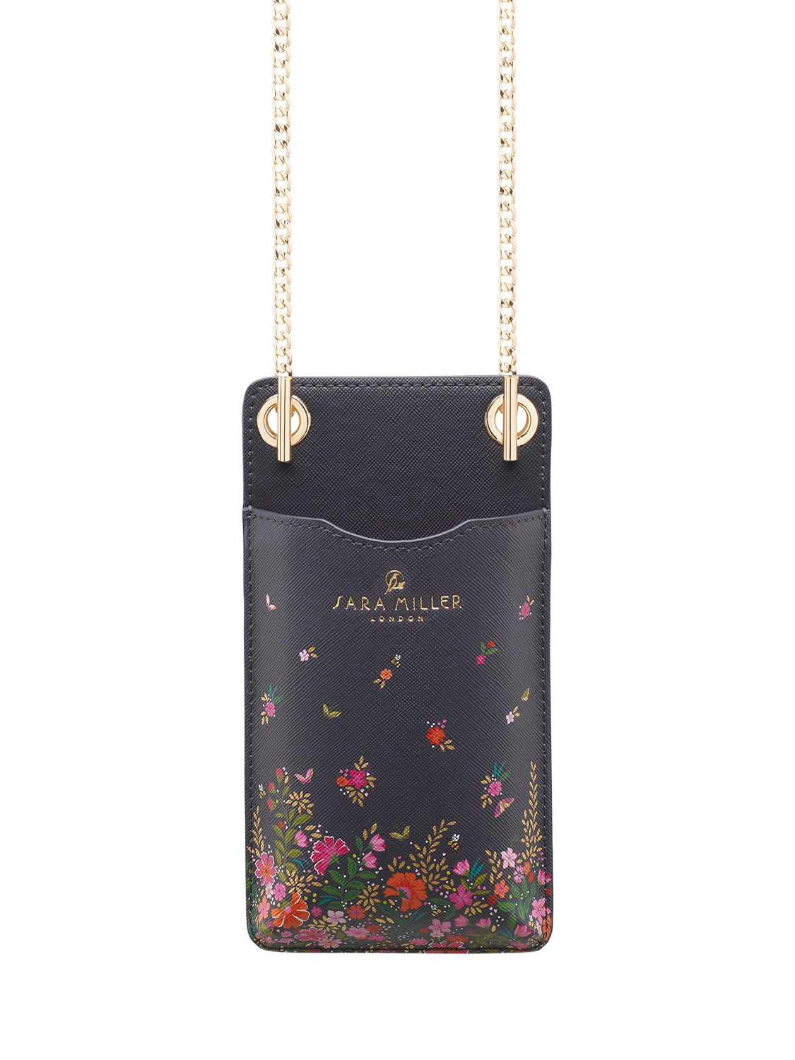 Product image 1 of 5, which shows Sara Miller Phone Pouch, Ditsy Floral