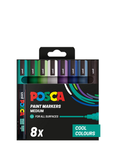 POSCA Medium Paint Marker Pens, Pack of 8, Multi