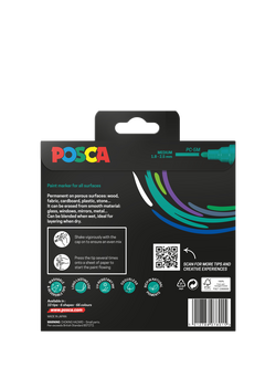 POSCA Medium Paint Marker Pens, Pack of 8, Multi - view 2, Multi