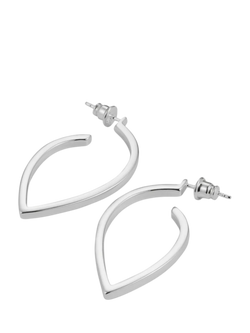 Toolally Large Loop Earrings - view 2, Silver